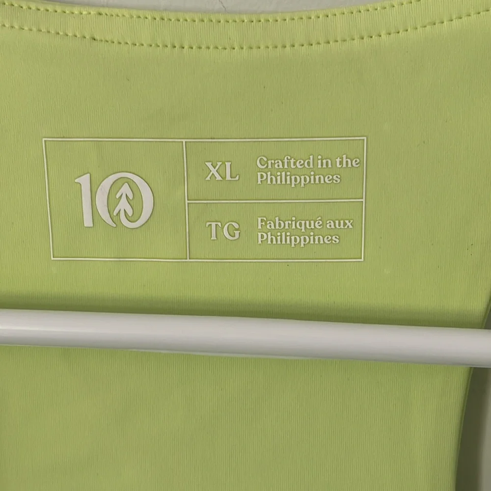 tentree Neon Lime Racerback Workout Tank - Picture 2 of 4